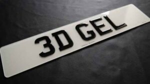 3D Gel Number Plates – Glossy Raised Finish