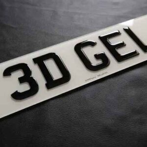 3D Gel Number Plates – Glossy Raised Finish