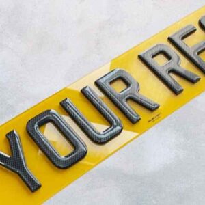 Carbon Number Plate – Premium 3D Finish