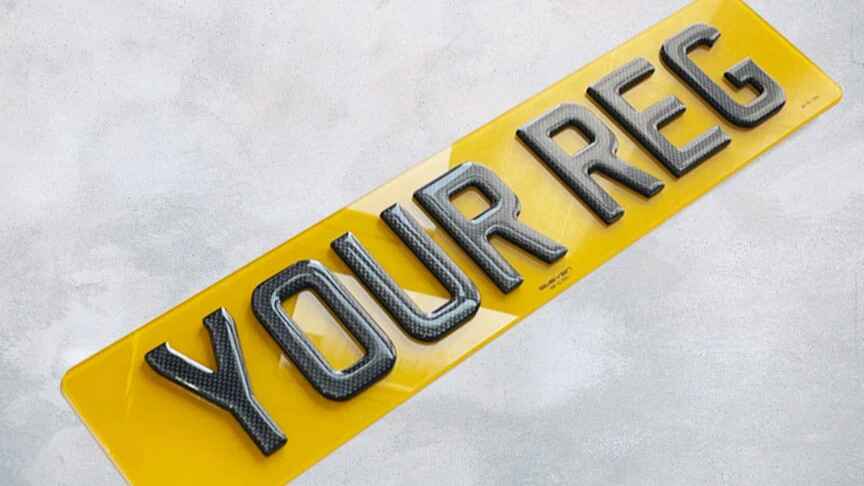 Carbon Number Plate – Premium 3D Finish